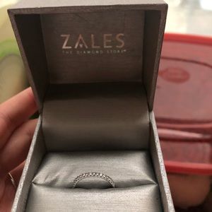 Zales 1/4 carat diamond band size 5